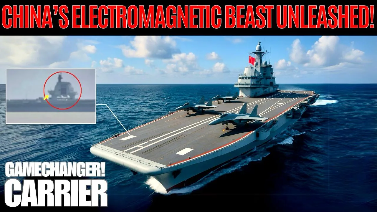 Breakthrough: China’s Fujian Carrier Powers Ahead with Electromagnetic Catapult Tests!
