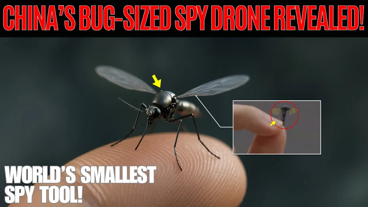 Stunning: China’s 0.3g Spy Drone That Disappears Into Thin Air!-Video