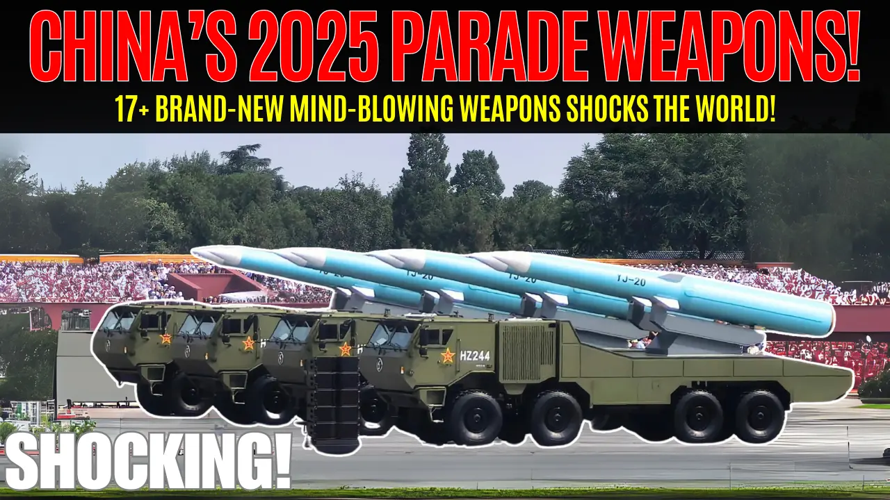 China 2025 Victory Day Parade Advanced Weapons: 17+ New Systems Unveiled-video