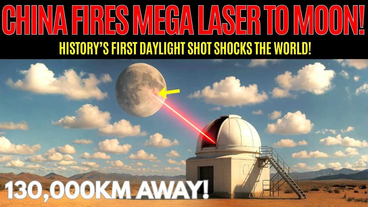 China Laser Hits the Moon in Daylight: 130,000 km Breakthrough-Video