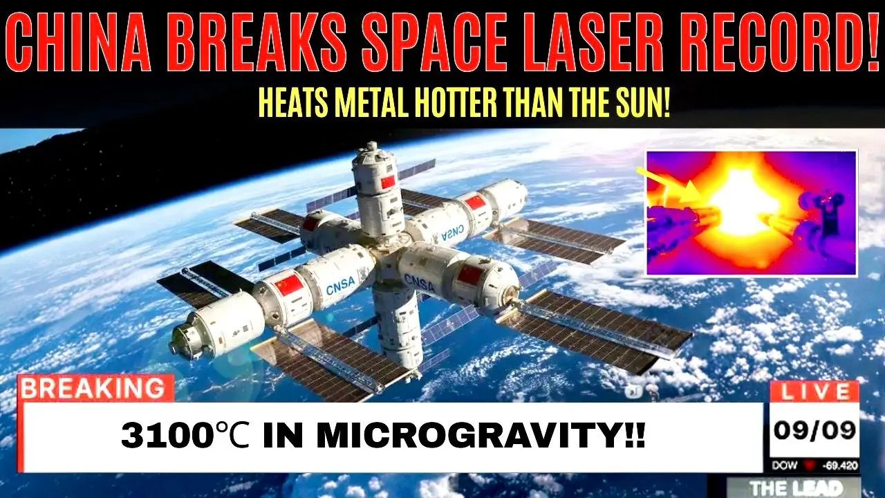 Containerless laser heating hits 3100°C in microgravity-Video