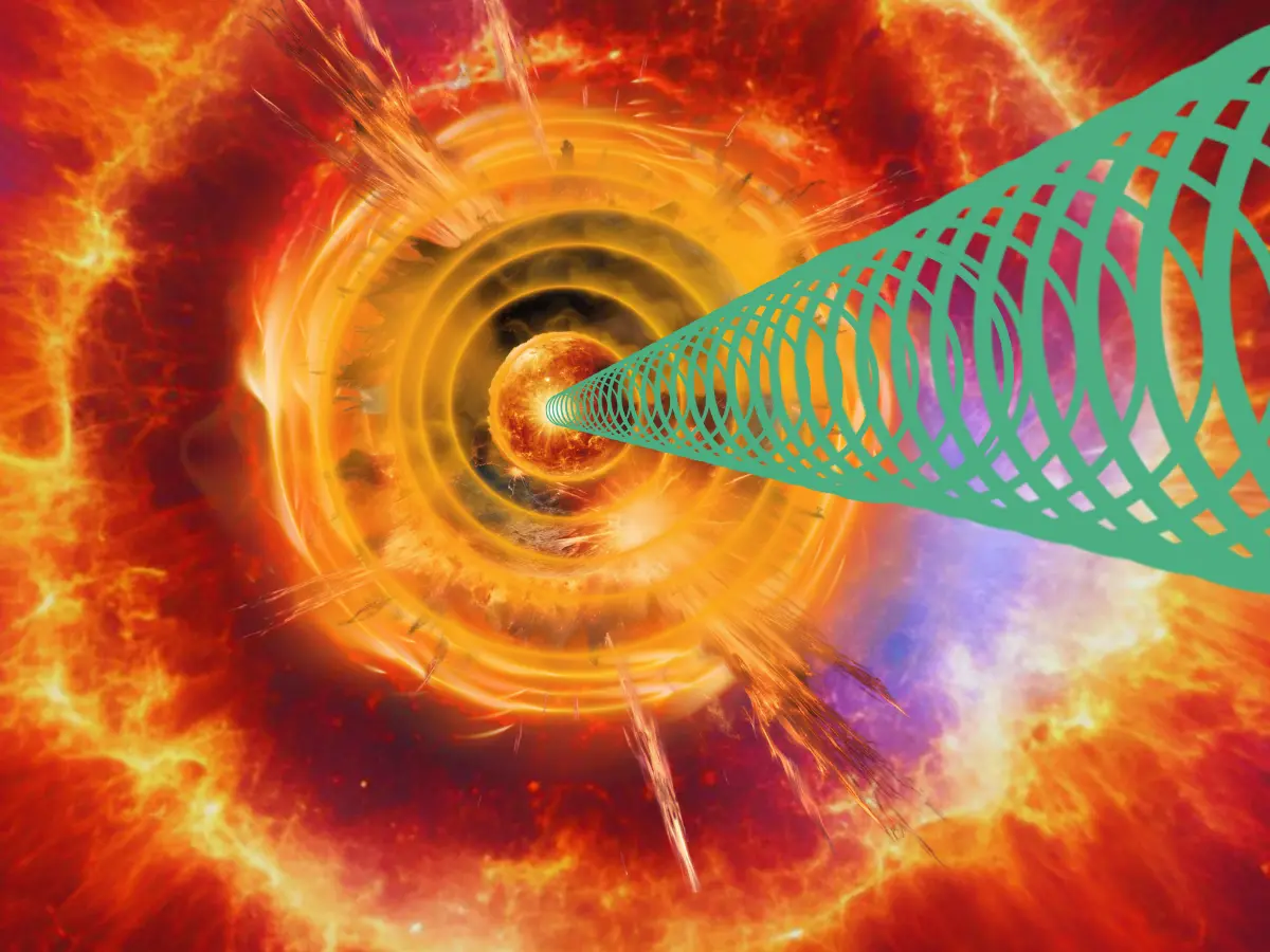 Hidden Gamma-Ray Burst Echo Reveals a Massive Space Explosion.