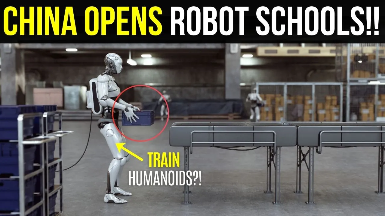 China Robot Schools Are Training Humanoids for Real Jobs-Video