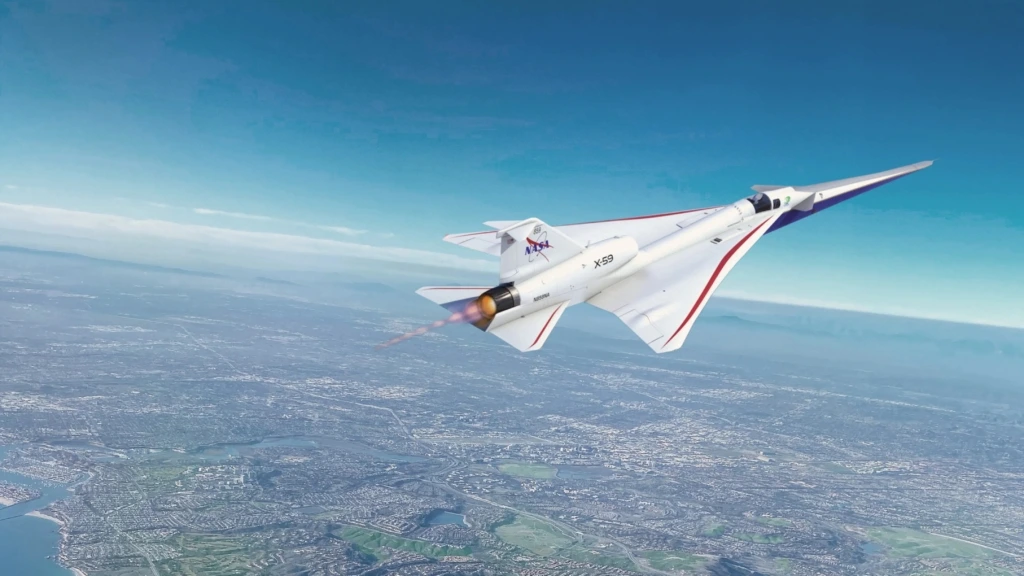 NASA X-59 Nears Mach 1 in Quiet Supersonic Flight Breakthrough