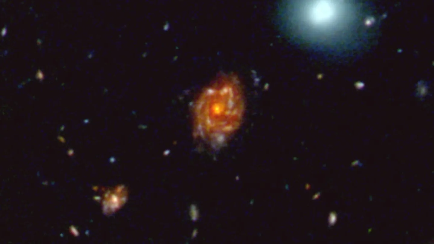 Big Wheel galaxy: JWST Finds a Giant Spiral in the Early Universe