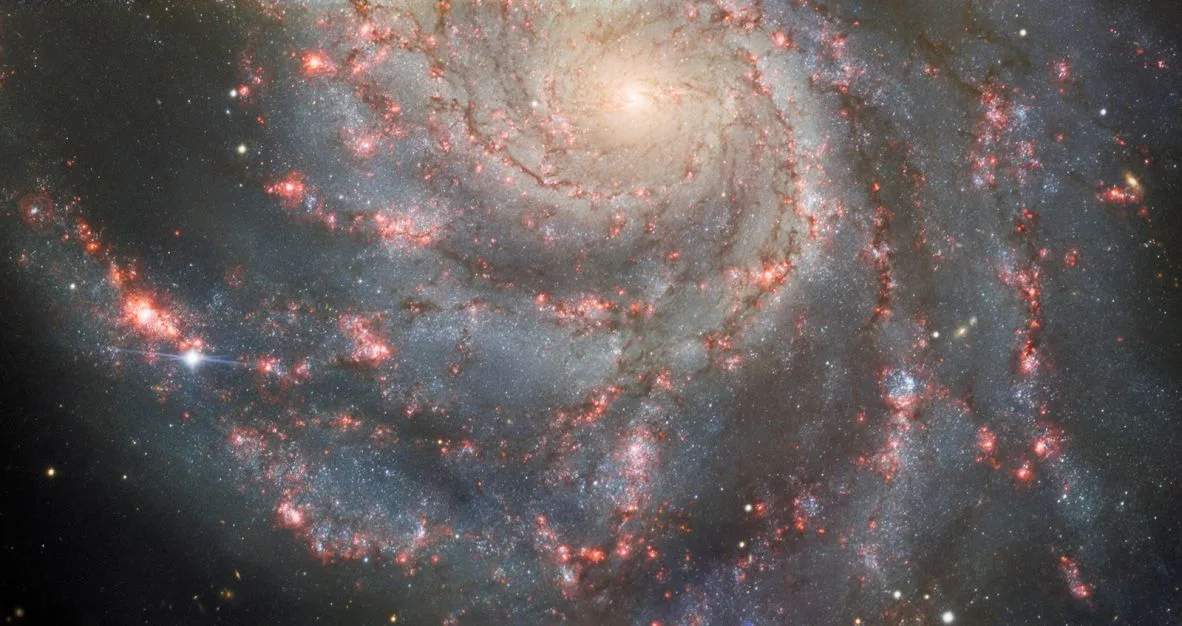 NGC 4654 Asymmetrical Galaxy Reveals a Two-Part Cosmic Transformation