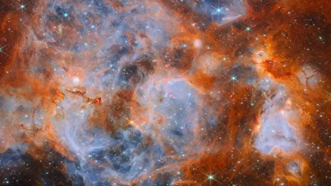 James Webb N159 image reveals a hidden stellar nursery
